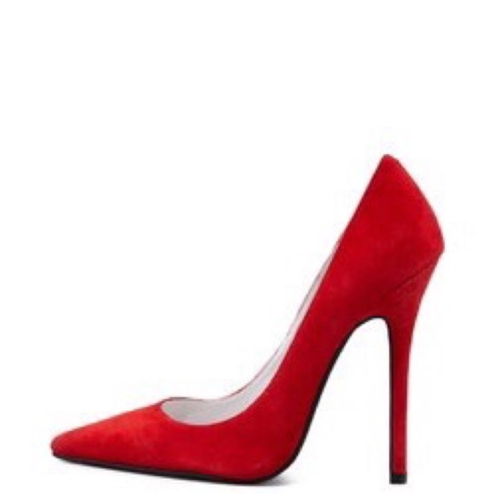 Jeffrey Campbell Red Suede Heels